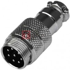 Разъём штекер MIC 348 TCOM, под кабель, 8pin, диаметр - 16мм Разъём штекер MIC 348 TCOM, под кабель, 8pin, диаметр - 16мм