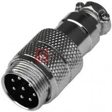 Разъём штекер MIC 348 TCOM, под кабель, 8pin, диаметр - 16мм