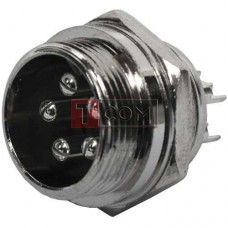Разъём MIC 335 mini TCOM, штекер, монтажный, 5pin, Ø12мм