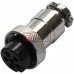 Разъём MIC 326 mini TCOM, гнездо, под кабель, 6pin, Ø12мм