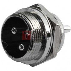 Разъём MIC 333 big TCOM, штекер, монтажный, 3pin, Ø20мм