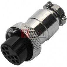 Разъём MIC 329 big TCOM, гнездо, под кабель, 9pin, Ø20мм