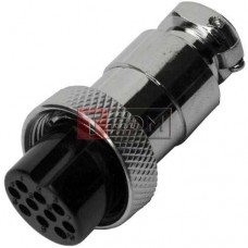 Роз'єм MIC 3210 big TCOM, гніздо, під кабель, 10pin, Ø20мм