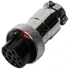 Разъём MIC 3212 big TCOM, гнездо, под кабель, 12pin, Ø20мм