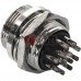 Разъём MIC 3312 big TCOM, штекер, монтажный, 12pin, Ø20мм