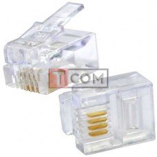 Штекер телефонный 6р4с (RJ-11) TCOM