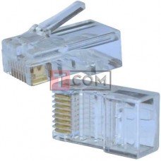 Штекер 8р8с (RJ-45), Middle quality, упаковка 100шт