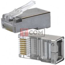 Штекер телефонный TCOM 8P8C (RJ-45), экранированный (Тип2)