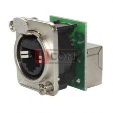 Гнездо RJ-45 TCOM, монтажное, на корпус, металлический