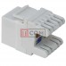 Модуль RJ-45 Keystone 6-ий категорії, 180°, з заглушкою