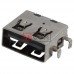 Гнездо USB тип A TCOM, 180°, монтажное