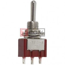 Тумблер MTS-123 (ON)-OFF-(ON) TCOM, 3pin, 3A, 250VAC