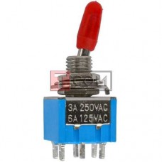 Тумблер MTS-203 (ON-OFF-ON) TCOM, 6pin, 3A 250VAC