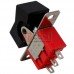 Тумблер с клавишей RLS-102-А1 (ON-ON) TCOM, 3pin, 3A, 250VAC, чёрный
