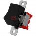 Тумблер с клавишей RLS-202-А1 (ON-ON) TCOM, 6pin, 3A, 250VAC, чёрный