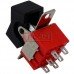 Тумблер с клавишей RLS-202-А1 (ON-ON) TCOM, 6pin, 3A, 250VAC, чёрный