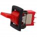 Тумблер с клавишей RLS-102-F1 (ON-ON) TCOM, 3pin, 3A, 250VAC, красный