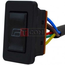 Переключатель cтеклоподъёмника с подсветкой и проводами ASW-21D TCOM, 12V, 20А
