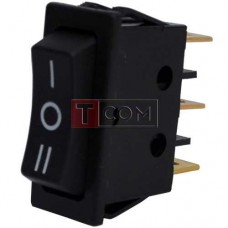 Переключатель узкий RS-123-11C (ON)-OFF-(ON) TCOM, 3pin, 12V, 35А, чёрный Переключатель узкий RS-123-11C (ON)-OFF-(ON) TCOM, 3pin, 12V, 35А, чёрный