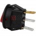 Переключатель mini круглый с подсветкой SMRS-101N-2 ON-OFF TCOM, 3pin, 3A, 220V, красный