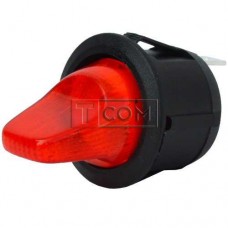 Перемикач-тумблер MRS-101-9H ON-OFF TCOM, 2pin, 6A, 220V, червоний