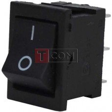 Перемикач MRS-202-3 ON-ON TCOM, 6pin, 3A, 220V, чорний