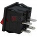 Перемикач широкий з підсвічуванням MIRS-201-4 ON-OFF TCOM, 4pin, 6A, 220V, червоний