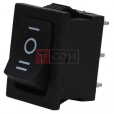 Переключатель KCD-1, ON-OFF-ON TCOM, 3pin, 6A, 220V, черный