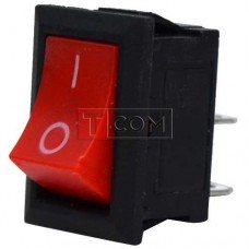 Переключатель KCD-1, ON-OFF, 2pin, 6A, 220V, красный
