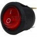Перемикач круглий c підсвічуванням, KCD-2, ON-OFF TCOM, 3pin, 6A, 220V, червоний