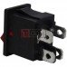 Перемикач з підсвічуванням KCD-1-104, ON-OFF TCOM, 4pin, 6A, 220V, червоний