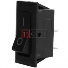 Переключатель узкий KCD3-001 ON-OFF, 2pin, 220V, чёрный