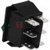 Переключатель широкий с подсветкой IRS-203-1C ON-OFF-ON TCOM, 6pin, 15A, 220V, зелёный