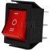 Переключатель широкий с подсветкой IRS-203-1C ON-OFF-ON TCOM, 6pin, 15A, 220V, красный