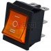 Перемикач широкий з підсвічуванням IRS-203-1C ON-OFF-ON TCOM, 6pin, 15A, 220V, жовтий