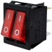 Переключатель двойной с подсветкой IRS-2101-1А ON-OFF TCOM, 6pin, 15A, 220V, красный Переключатель двойной с подсветкой IRS-2101-1А ON-OFF TCOM, 6pin, 15A, 220V, красный