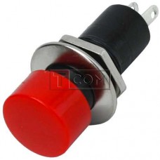 Кнопка PBS-16А с фиксацией ON-OFF TCOM, 2pin, 1А, 250V, красная