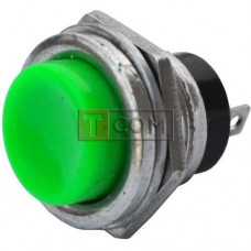 Кнопка большая PBS-26B без фиксации OFF-(ON) TCOM, 2pin, 2А, 250V, зелёная