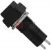 Кнопка средняя квадратная PBS-12А с фиксацией ON-OFF TCOM, 2pin, 1А, 250V, чёрная