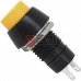 Кнопка PBS-20А с фиксацией ON-OFF TCOM, 2pin, 1А, 250V, жёлтая