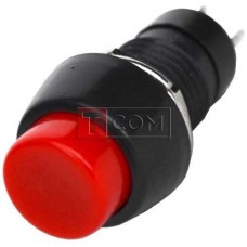 Кнопка PBS-20А-2 с фиксацией ON-OFF TCOM, 2pin, 1А, 250V, красная
