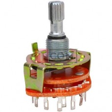 Переключатель галетный RBS-1, 2-12ways, 1-6poles, 0.3A, 250VAC TCOM