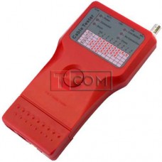Kабельный тестер мультифункциональный TCOM, 5 в 1 (RJ-11, RJ-45, BNC, USB, 1394)