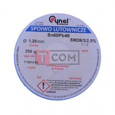 Припой Cynel Sn60Pb40-SW26 1.2мм, 250г