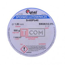 Припой Cynel Sn60Pb40-SW26 1.5мм, 500г
