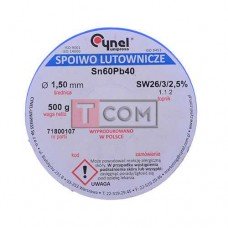 Припой Cynel Sn60Pb40-SW26 1.5мм, 500г