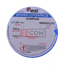 Припой Cynel Sn60Pb40-SW26 1мм, 500г