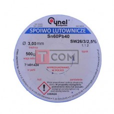 Припой Cynel Sn60Pb40-SW26 3мм, 500г