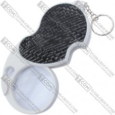 Лупа ювелирная No.6901B1 с LED подсв., 5Х диам-50мм + 20Х диам-12мм