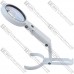 Лупа ручная NO.FS75RC+USB с LED подсв., 5Х диам 75мм+8Х диам 19мм (3AAA + USB)